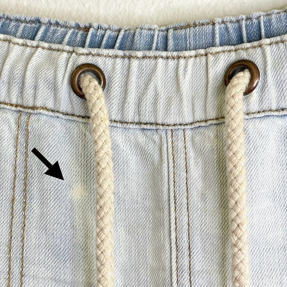 One Teaspoon Shabbies Drawstring Boyfriend Distressed Denim Jean Brando XS - Picture 15 of 16